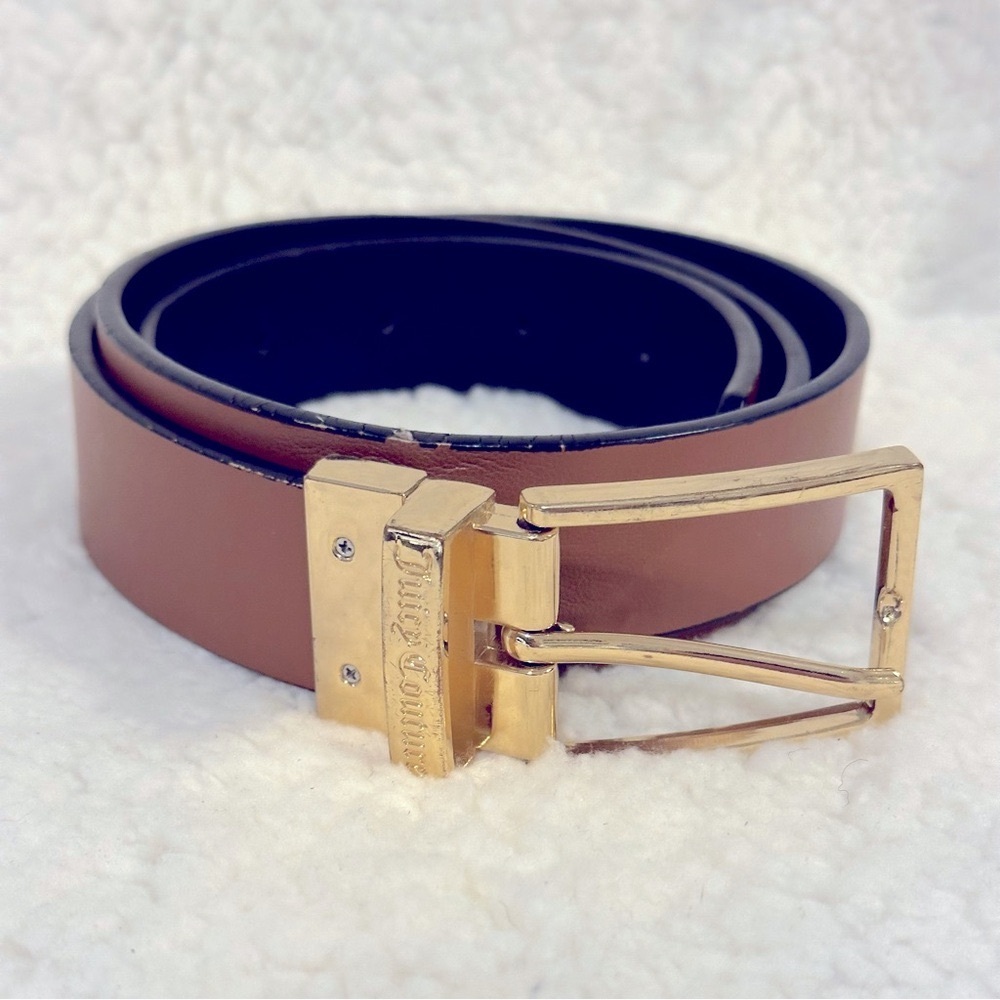 Juicy Couture Women’s Brown Belt with Gold Buckle Size 32